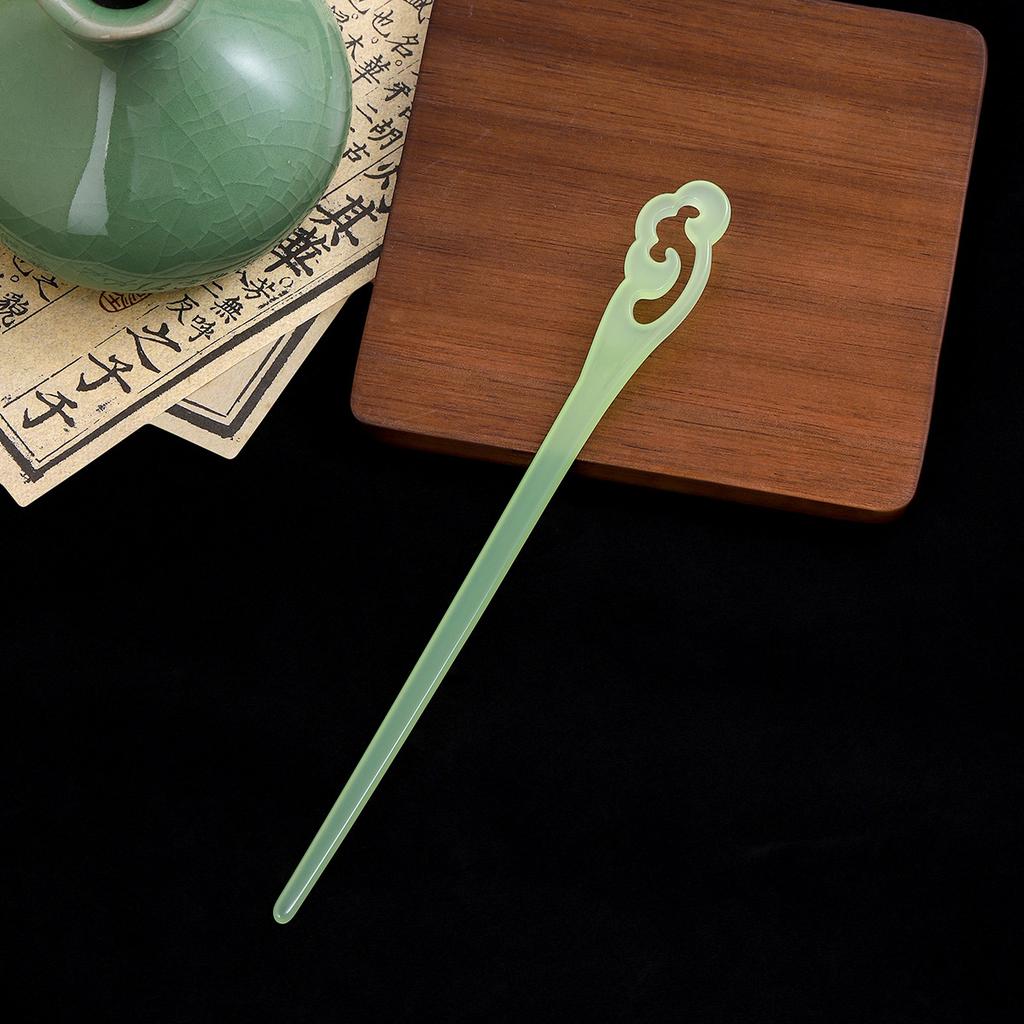 New Chinese Ethnic Style Simple Elegant Xiang Yun Acrylic Hairpin Ancient Style Temperament Hanfu Cheongsam Coiffure Hair Accessory