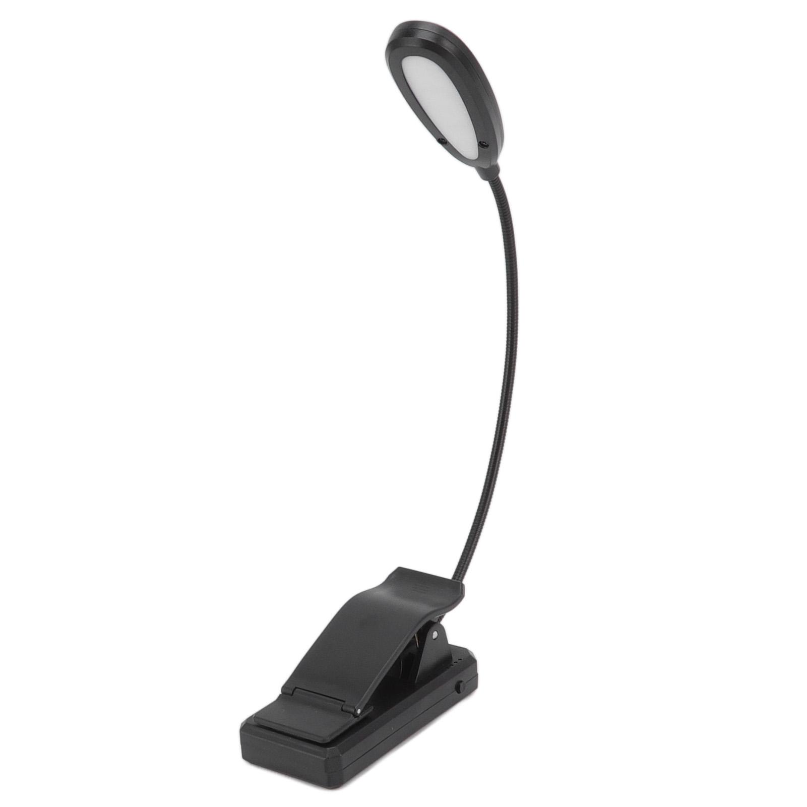 

Настольная лампа с зажимом, вращение на 360 градусов, 3 температуры света, 5 светодиодов, клипсовый рабочий свет для чтения, учебы, общежития, офиса