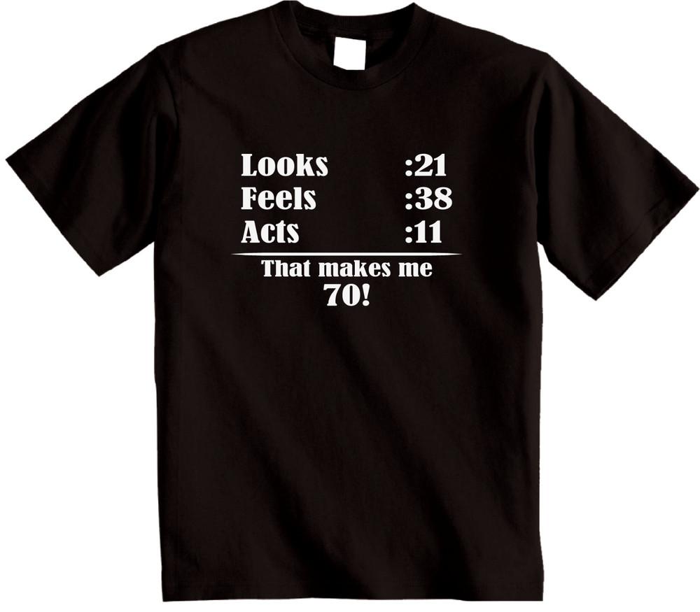 

70th Birthday t shirt Funny seventy Birthday T-Shirt S