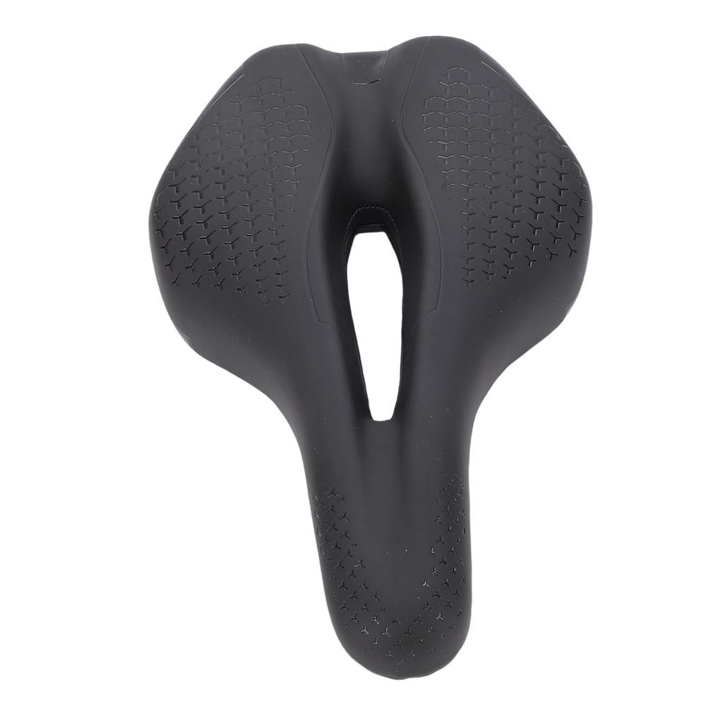 Comfortable PU Leather Bike Seat with High Density Sponge, Shock Absorbing Cord, Non-Slip Saddle Cushion for Mountain Road for Men and Women,    