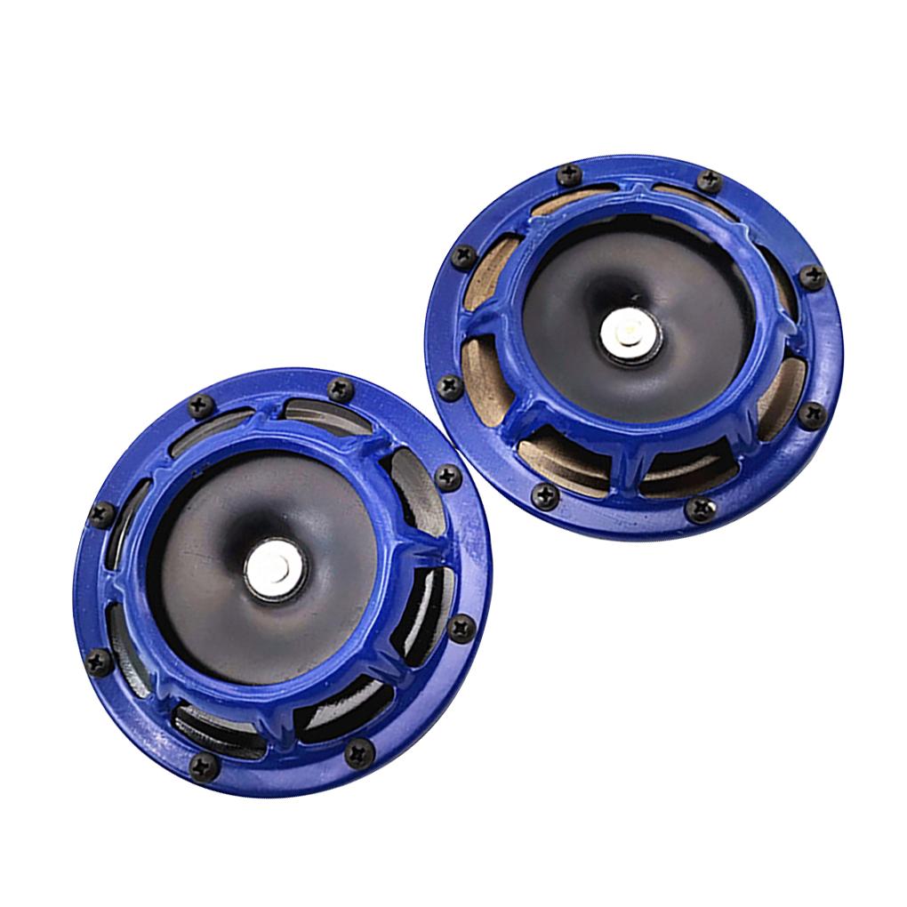 

2 шт. автомобильные гудки 12 В мотоциклетные модифицированные трубы супер громкий электрический громкоговоритель для грузовика автофургона красный синий