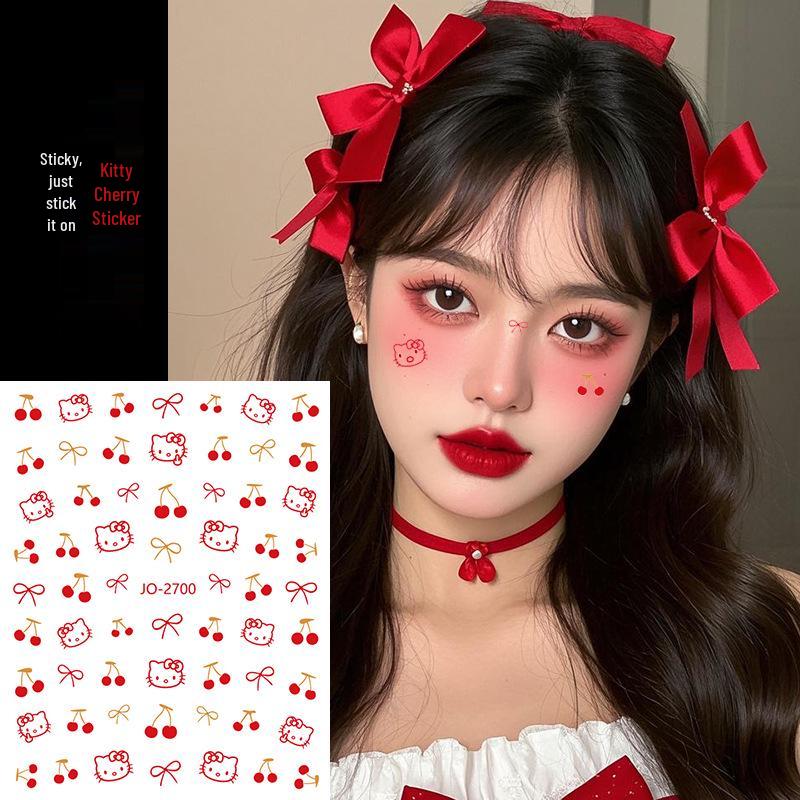 

Наклейки для макияжа лица и глаз: Снежинка, Бабочка, Самоклеящиеся наклейки для ногтей, Блестки для Дня святого Валентина и Нового года.