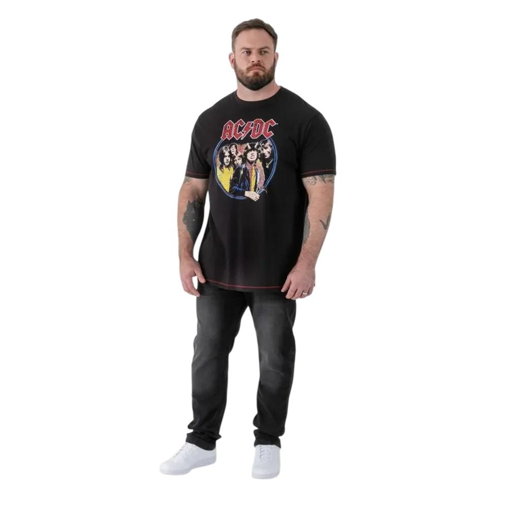 Duke Mens Hugh D555 Highway To Hell AC/DC Crew Neck Kingsize T-Shirt