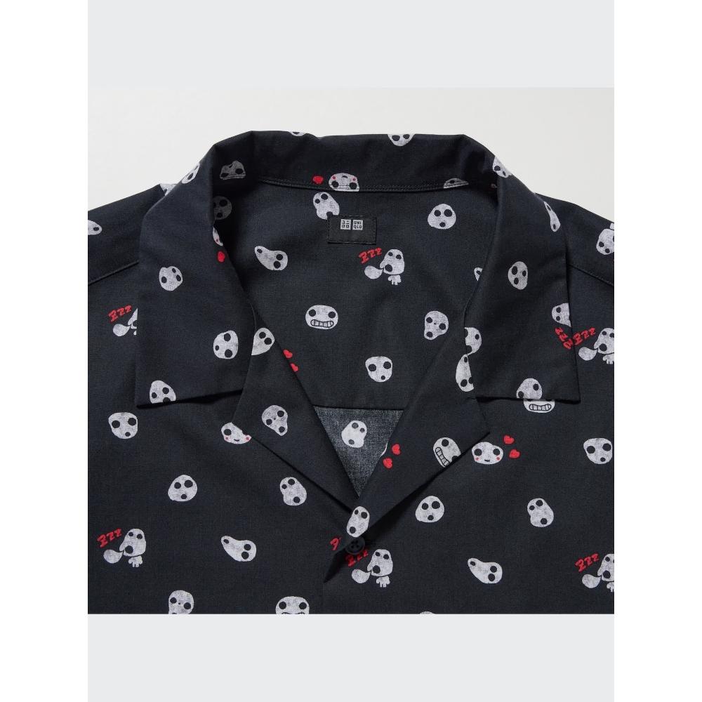 Uniqlo Studio Ghibli Open Collar Shirt  Short Sleeve  C