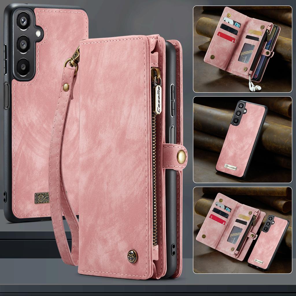 For Samsung Galaxy A16 5G/A16 4G Phone Cases CASEME 008 Leather Cover with Detachable Wallet and Strap
