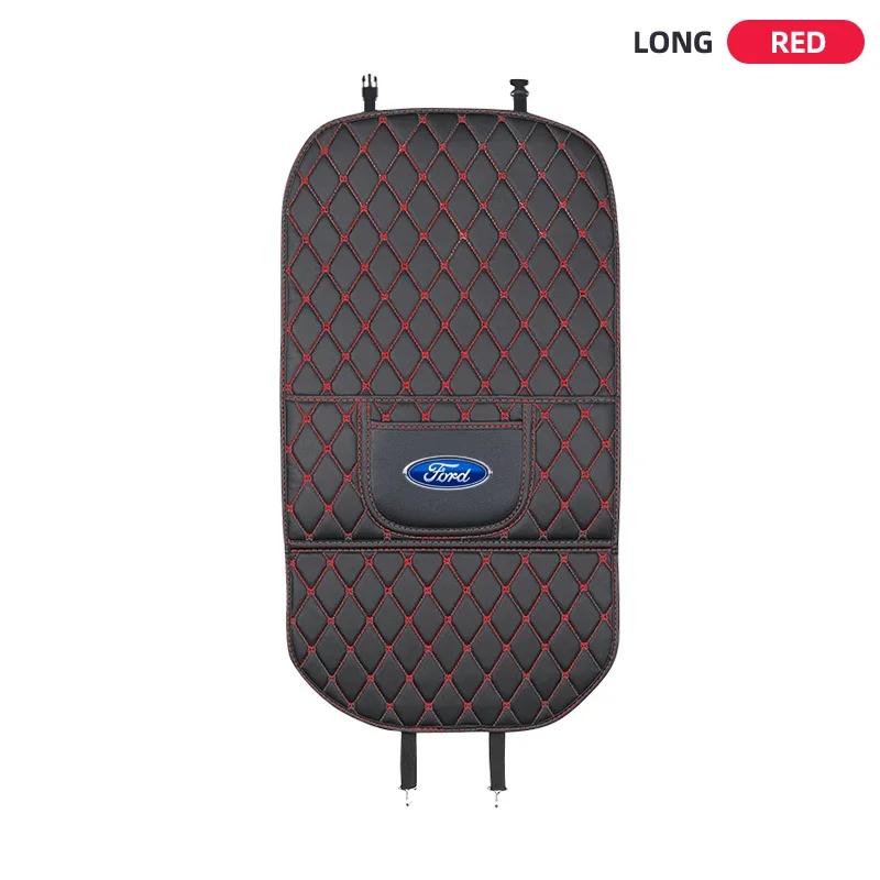 Hot 2025 Hot For Ford New PU Leather Car Anti-Kick Mats Scratch & Wear Resistant Car Seat Back Protector Cover For Ford Focus Mo