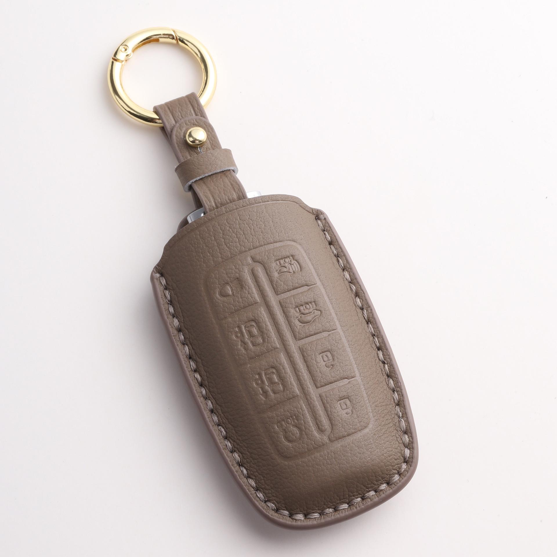 

Custom Korean Car Key Case For Lawns Genesis Key Case Leather Key Case коричневий