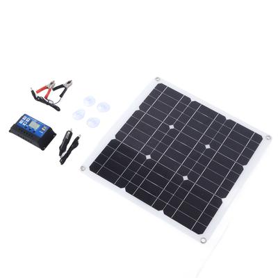 30W Solar Panel Kit Dual USB DC Output Solar Cells 100A Controller for Car Battery Boat