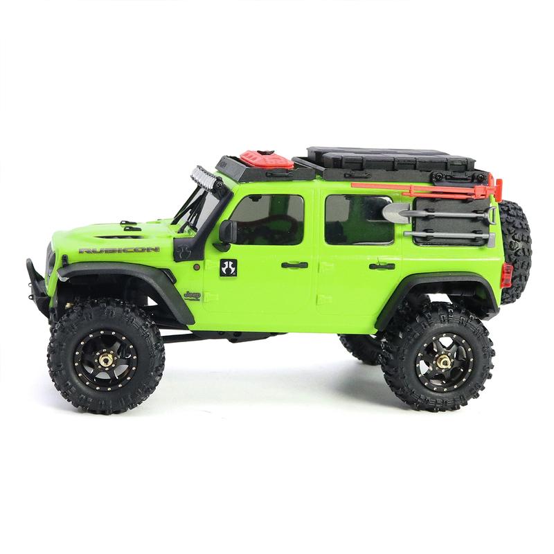 1/30 RC Crawler Black 0.7" Coating Brass Wheel Rim Hub with Tires Offset  for AXIAL SCX30 Jeep Wrangler JLU Ford Bronco