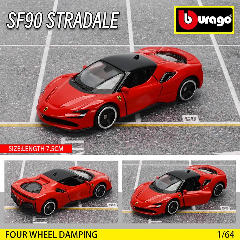 Bburago 1:64 véritables modèles de voiture Ferrari SP1 812 COMPETIZIONE ENZO F40 F12TDF SF90 série jouets cadeau de Noël pour garçon enfants