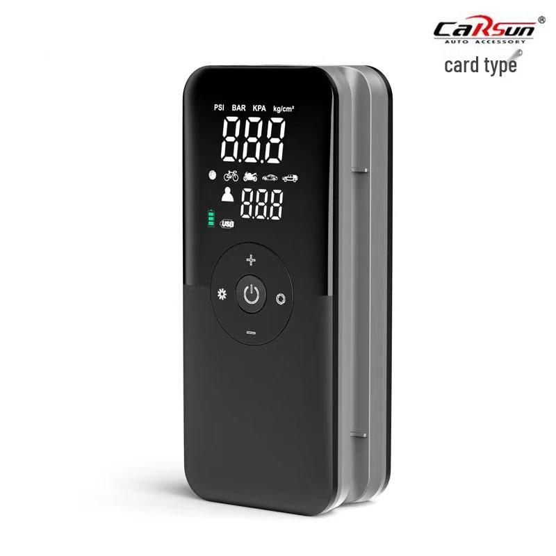

Portable Multi-Functional Wireless Tire Inflator with Digital Display and Rapid Charging. T3106-1S Air Pump чёрный