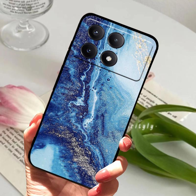 For POCO X6 Pro 5G Case POCOX6 Shockproof Soft TPU Silicone Phone Cover For Xiaomi POCO X6 Pro 5G Capa Cartoon Matte Bumper
