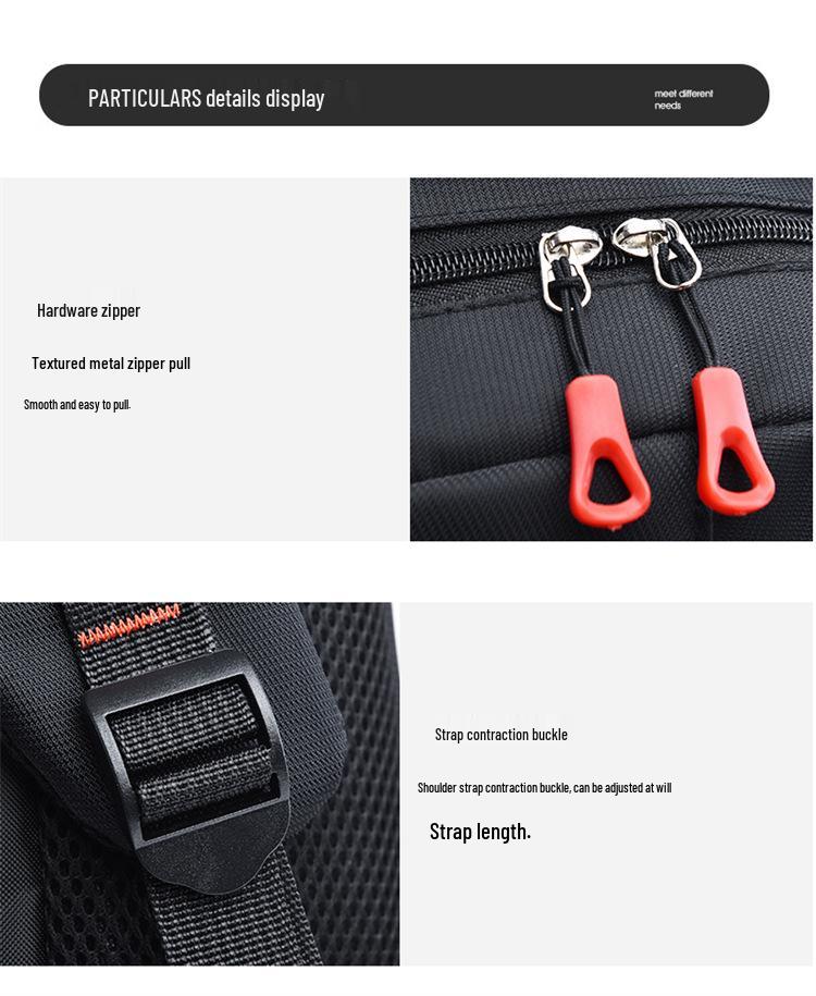 Simple Fashion Oxford Cloth Water-Repellent Laptop Backpack for Students and Travel