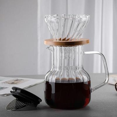 Shangqi 1000ML Glas Pour-Over Kaffee- & Cold-Brew-Kannen-Set