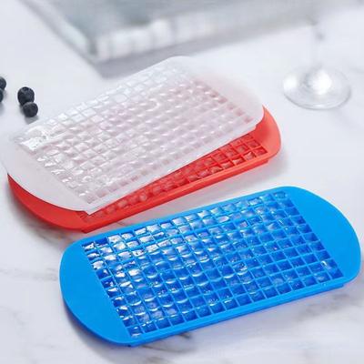 Food Level Silicone Ice Cube Maker 160 Τετράγωνος Δίσκος Καλούπι παγωτού Καλοκαιρινό ποτό κρασί Γάλα Τσάι Ice Cube Mold Προμήθειες κουζίνας