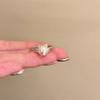 Shiny Pentagram Heart Zircon Open Rings For Women Shiny Imitation Pearl Cluster Index Finger Ring Fashion Dating Jewelry