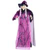 Animated Talking Witch Halloween Witch with LED Eyes and Spooky Sounds Scary Witch Props Outdoor Decorations for Garden Yard