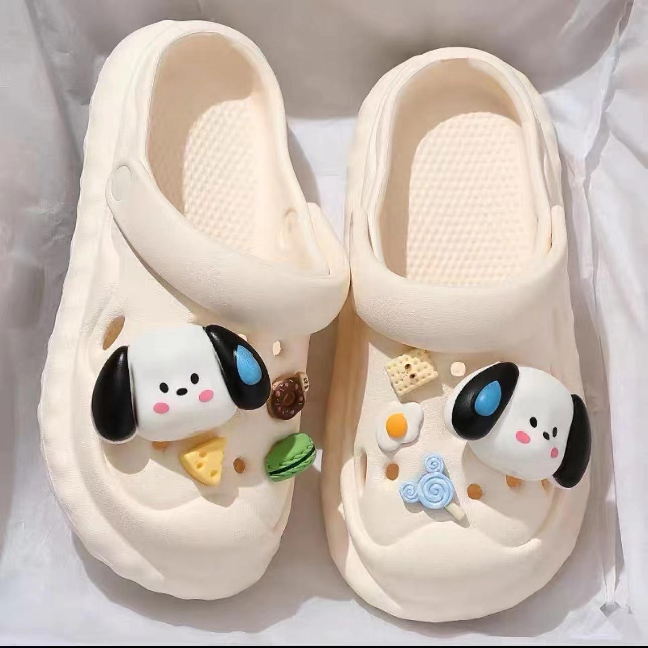 

Милые женские нескользящие сандалии с толстой подошвой для летней носки в помещении и на улице 40-41