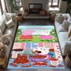 Peppa Pig Customizable Name Area Rug Perfect for Decorate room Study room Bedrooms Game Room Anti-slip Rug Office home decor Perfect Gift for Women/Me