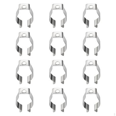 12 Clips Bracket Holders for Fluorescent Tubes, Support Light Fixtures