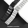 17mm 19mm 20mm 21mm Metallarmband für Swatch YCS YVS YCS Uhrenarmband YCS443G YGS749 471 495 Herren Damen Edelstahl Kette Armband