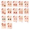European & American Style Christmas Tree & Santa Claus Alloy Stud Earrings with Snowflake Design