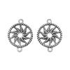Filigree Diamond Shaped Connectors Ornate Multi Loop Links For Jewelry