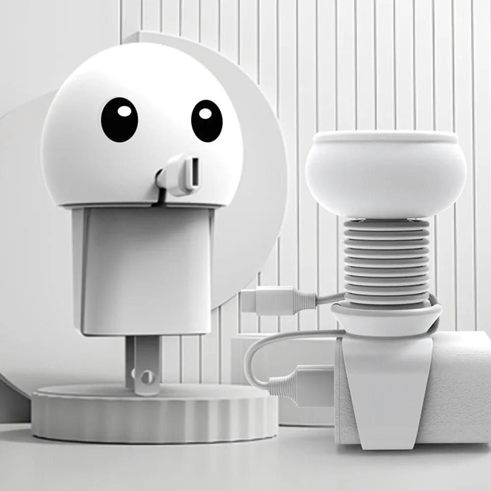 Ckle Belt Silicone Binding Belt Desktop Cable Storage Buckle Portable Data Cable Winder Cartoon Multi-function Data Cable Bu