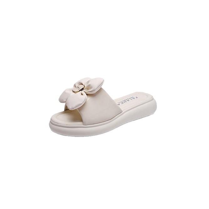 Blomst tykksålede sommerslippers dame nye sklisikre myksålede damesko