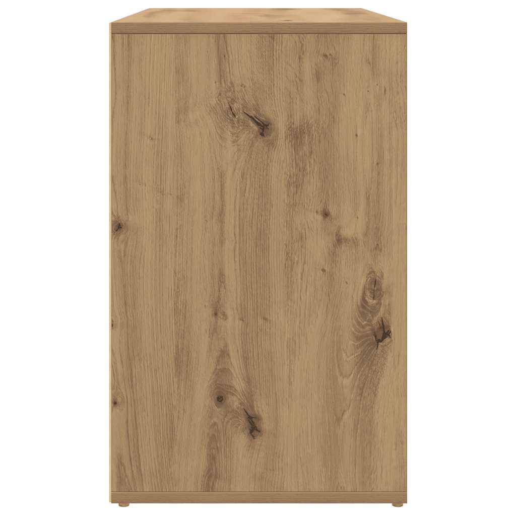 Artisan Oak Ankle Cabinet 31.5 X 15.7 X 25.6 In (L X D X H) Engineered Wood