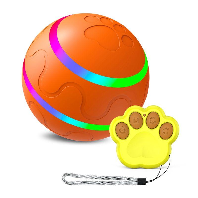 Practical-Interactive Dog Toyssmart Electric Pet Automatic Rolling Ball Cat Dog For Puppies/Small To Medium Dog With Remote