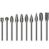 1pc 3x6mm 1/8" Shank Tungsten Carbide Milling Cutter Burrs Rotary Tool Drill Die Electric Grinding Carving Bit Double Cutter