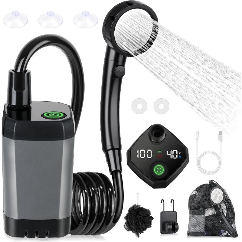 Pārnēsājama duša kempingam, Spopal 6000mAh uzlādējama