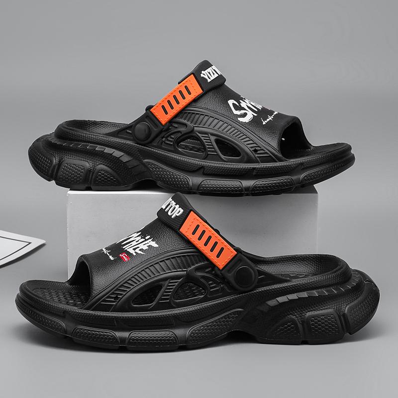 Fashion NEW Men's Massage Slippers White Outdoor Sandals Beach Comfortable Soft Slides Casual Shoes Men Indoor Outdoor Sandals