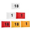 Backyard Garden Golf Course Sports Training Aid Putting Green Hole Pole Cup Pennant 18 , Red with