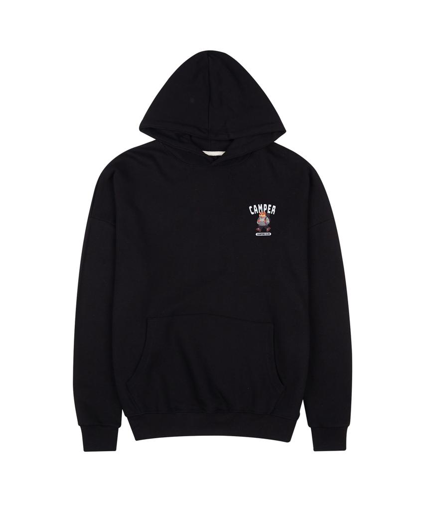Lab Camping Club Small Logo Hoodie Black