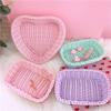 Hand Woven Wicker Basket Plastic Picnic Serving Basket New Desk Organizer  Fruit Display