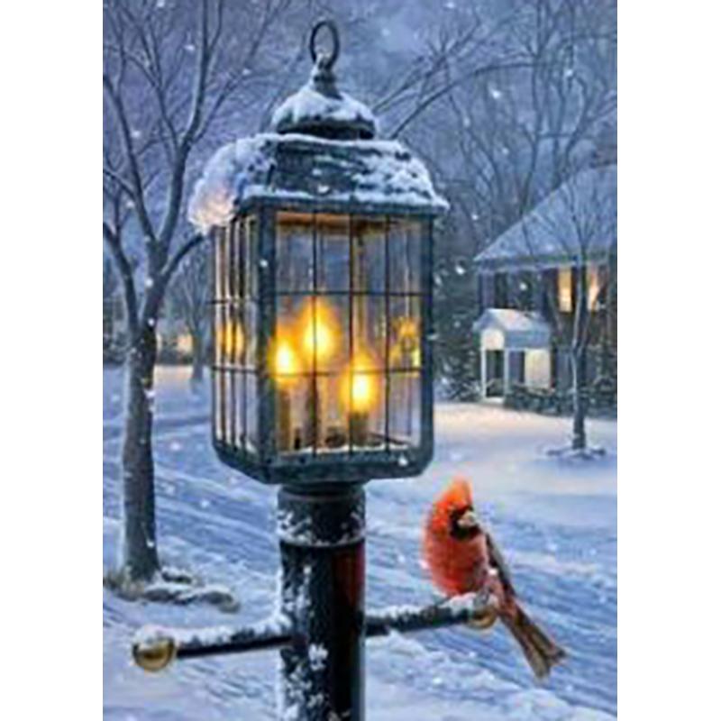 5D DIY Diamantové malování Sníh Zimní krajina Kamínkové umění Obrázek Plná diamantová výšivka Mozaika Domácí dekorace Dárková sada