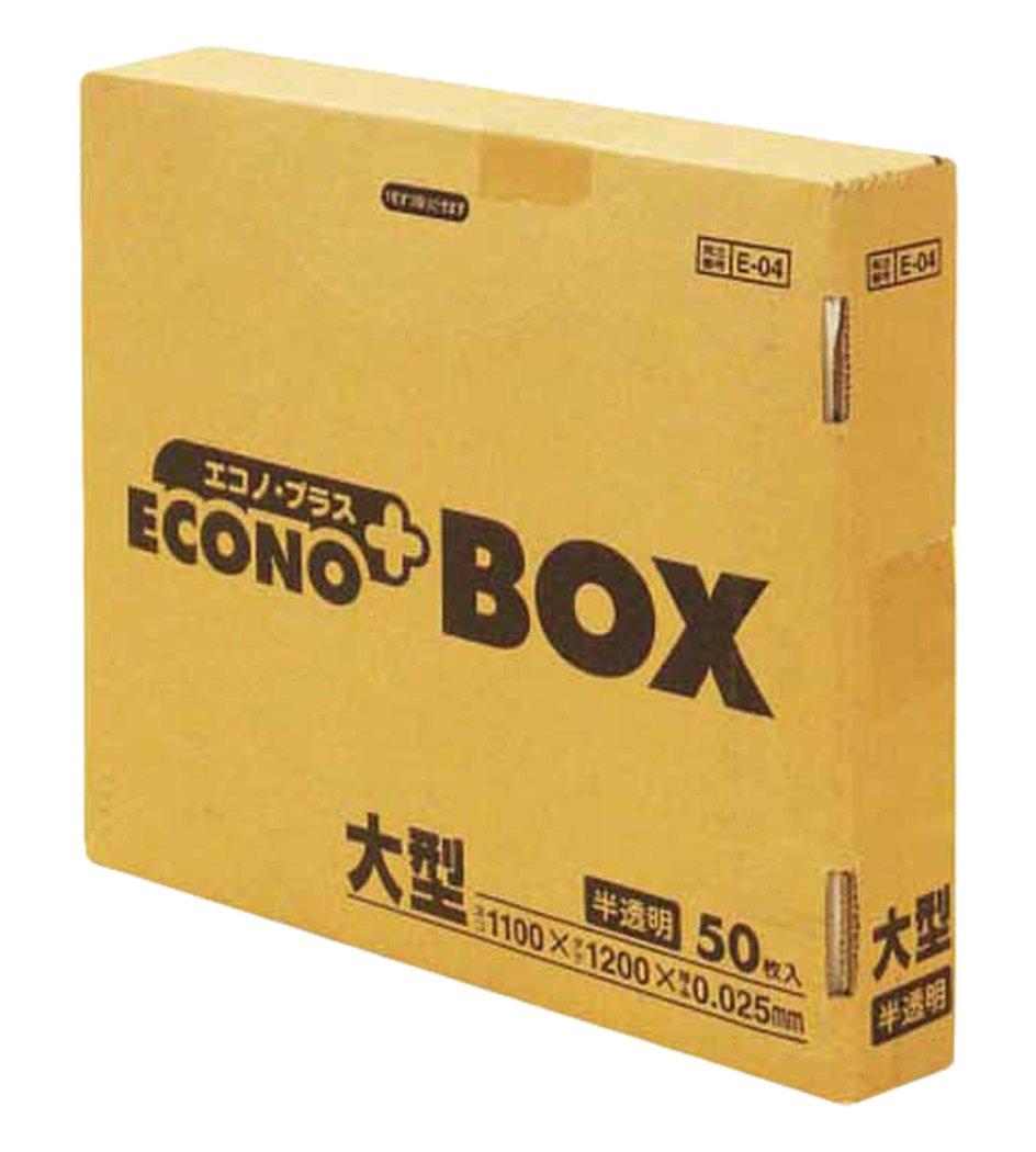 

Nippon Sanipack Мусорные мешки 50 Econoplus 120x110см Мешки коммерческого класса, Коробка, Полупрозрачные, Большие, Мешки, 0.025мм, E04,