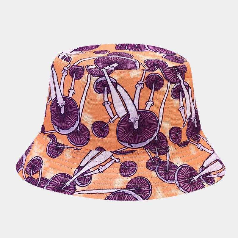 Colorful Print Bucket Hat Panama For Women And Men Outdoor Sunshade Fisherman Caps Summer Travel Beach Bob Foldable Basin Cap