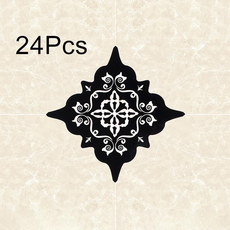 24Pcs/set Self Adhesive Seam Sticker Wear-resistant Home Decor Vintage Style Art Diagonal PVC Waterproof Tile Stickers Wall Decal