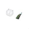 Elegant Transparent Fish Tank Vase with Peacock Animal Sculpture Collection for Bedroom Living Room
