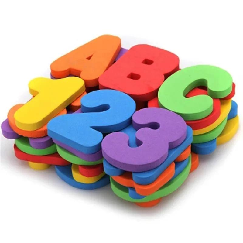 36PcsSet Alphanumeric Letter Bath Toy 3D Puzzle Baby Bath Toys Soft EVA Kids Baby Water Toys For Bathroom Early Educational Toy