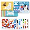 Kids 3d Geometric Collage Handmade Creative Sticker Quiet Book Early Education Puzzle Toy