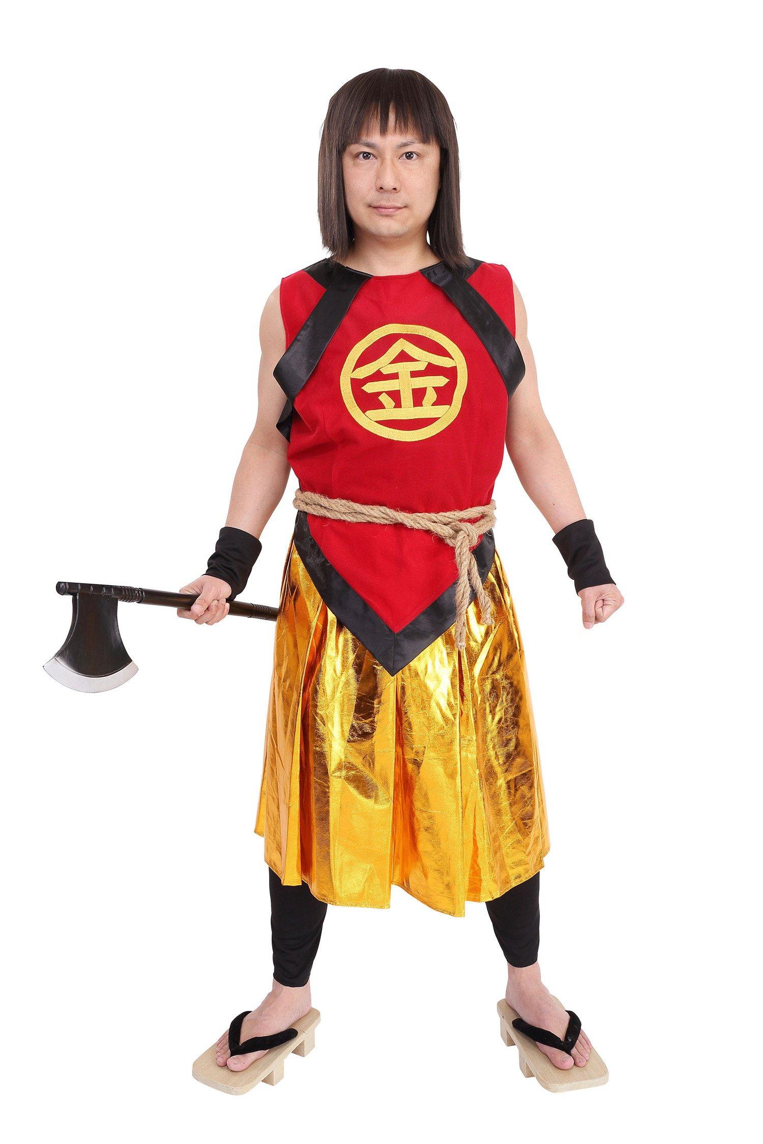 

Clearstone Kintaro-kun Japanese-Style Costume for Men, Red, Halloween Costume