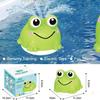 VViN Baby Bath Toys for 1 2 3 Year Old, Sensory Light Up Bath Toys, Frogs Induction Spray Water Toy, Water Play Toys Toddler, Baby Toys for Boys Girl