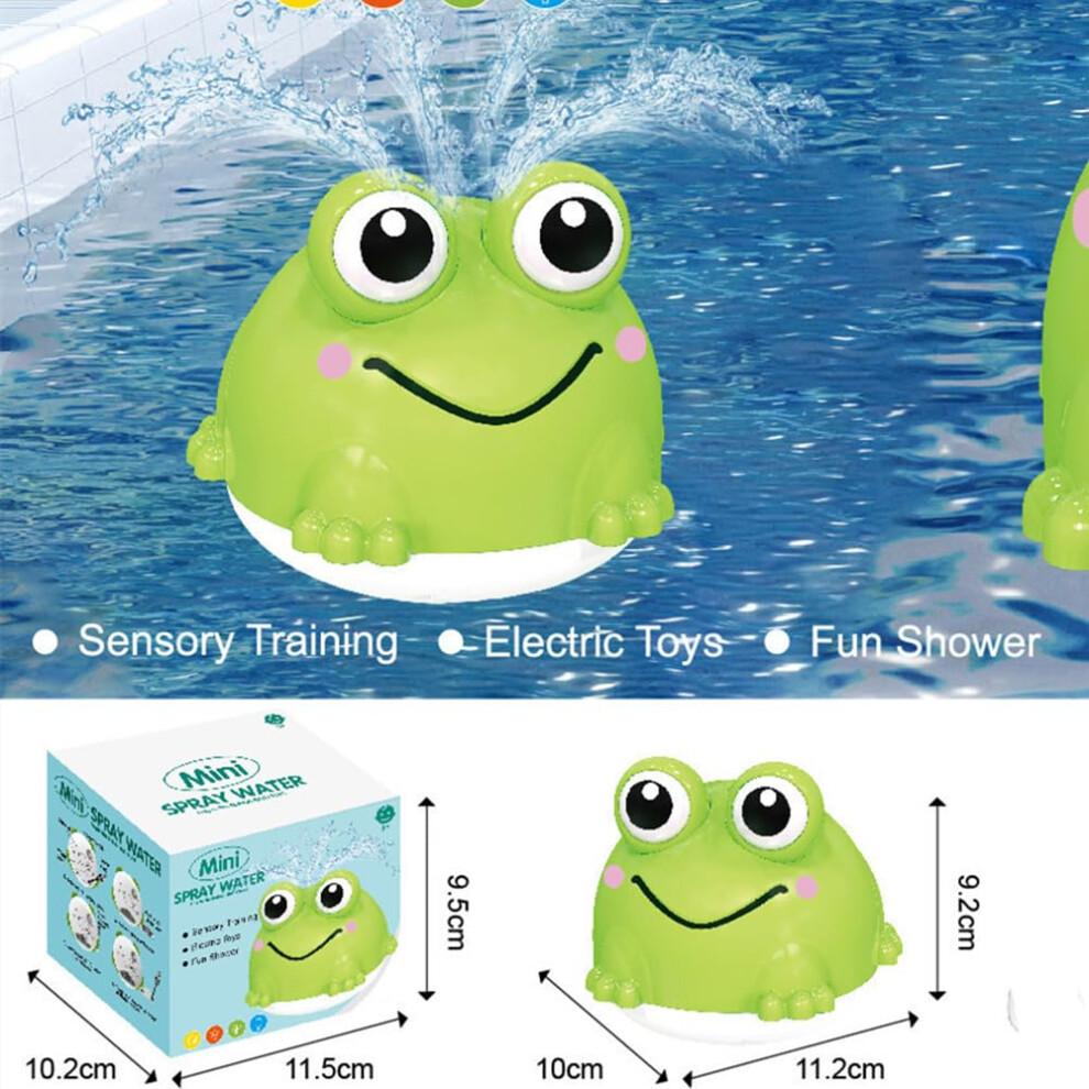 VViN Baby Bath Toys for 1 2 3 Year Old, Sensory Light Up Bath Toys, Frogs Induction Spray Water Toy, Water Play Toys Toddler, Baby Toys for Boys Girl