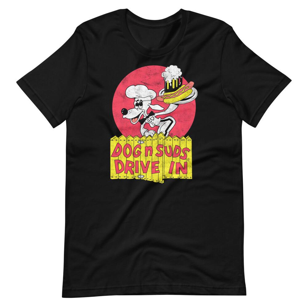 Dog N Suds Drive In Chef Dog Hot Dog Beer T-shirt