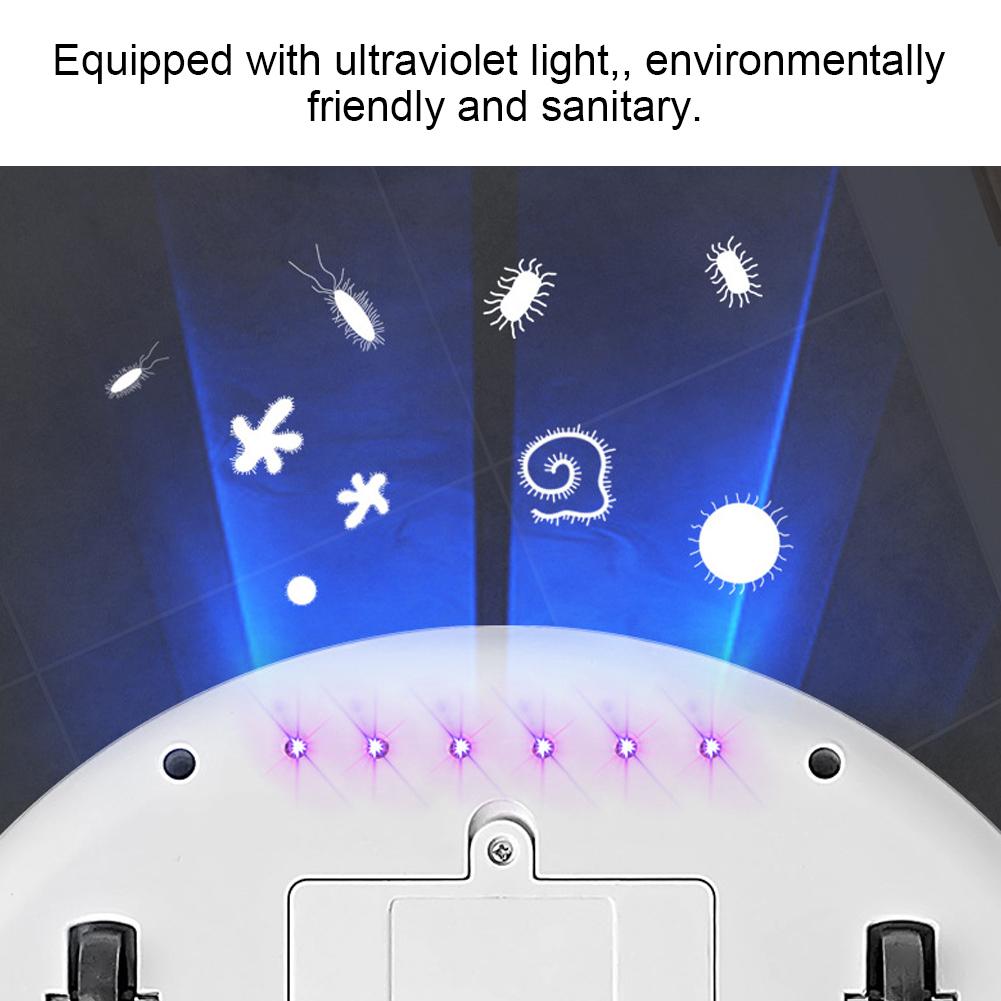 Multi Functional NaIntelligent Ultraviolet Light Sweeping Robot Vacuum Clner Set for  (Black )