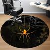1PCSpider Web Office Round Area Rug,  Mat Suitable For Office, Under Office Chairs Bedroom Living Room Home Decor, Room Deco